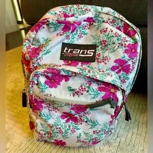 Trans sport floral backpack large